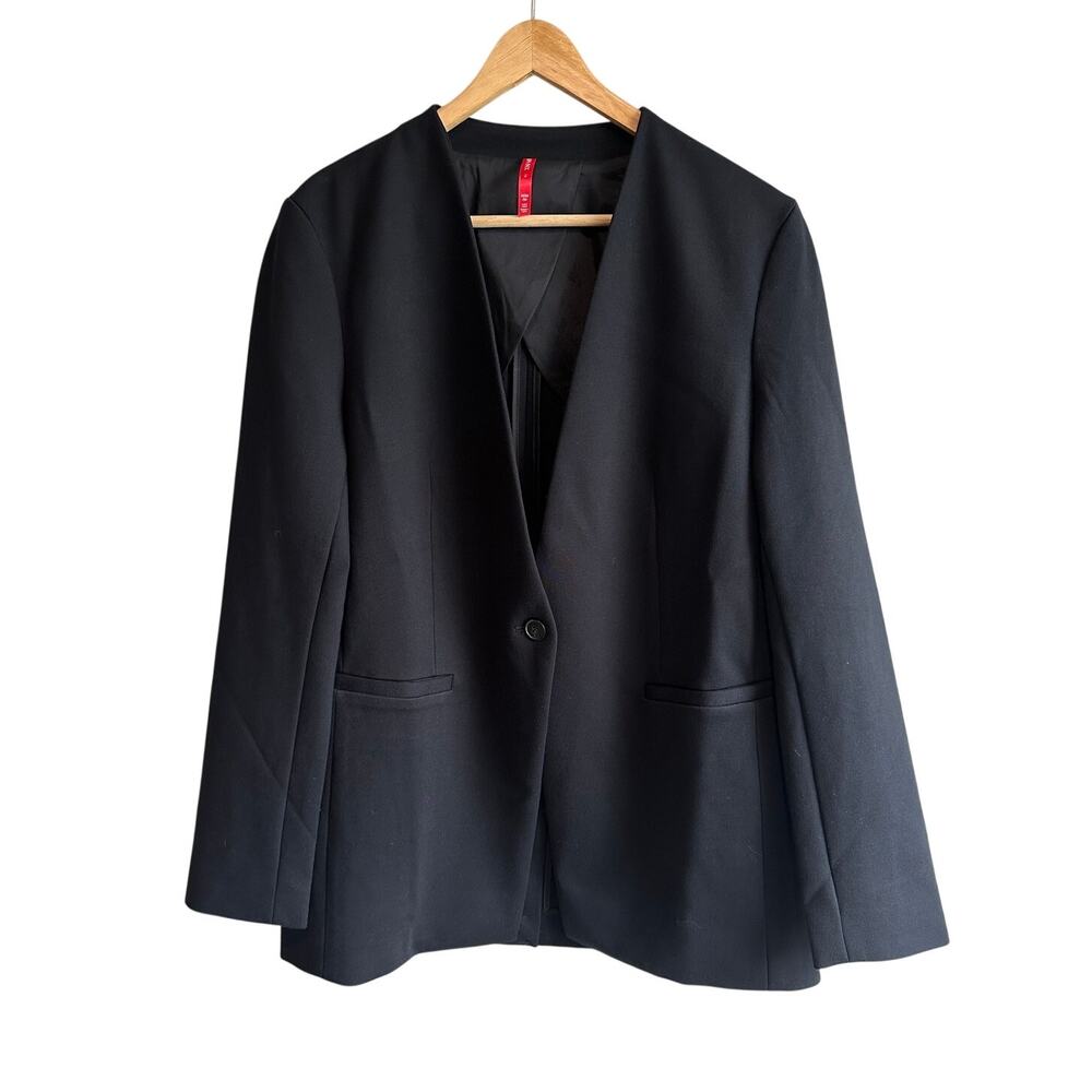 Spanx The Perfect Collarless Blazer Black M 20384R